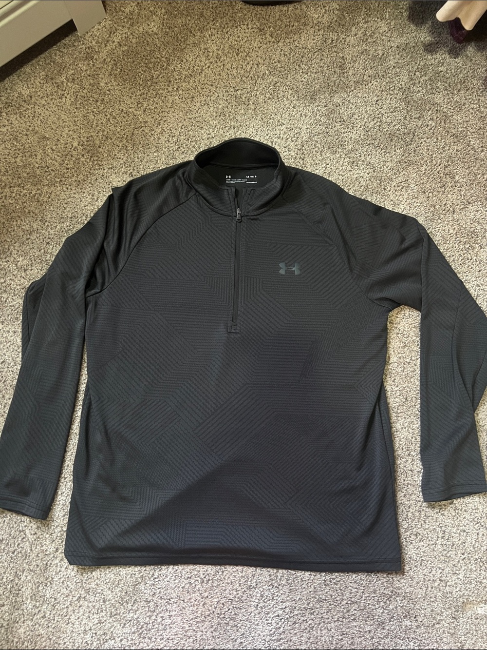Under Armour Men’s Black Half-Zip Lightweight Training Pullover